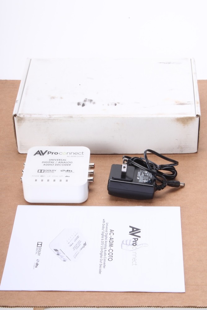 AV Pro AC-ADM-COTO Digital / Analog Audio Decoder With Power Supply