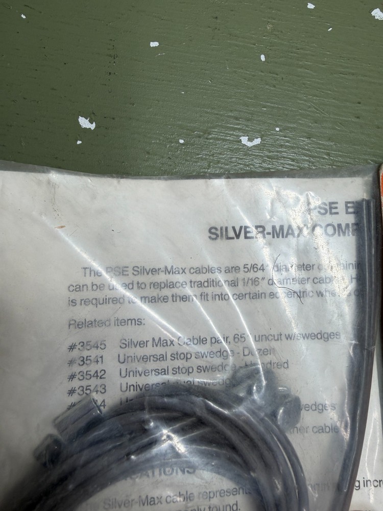 PSE Archery Silver Max Cables #98056. NOS