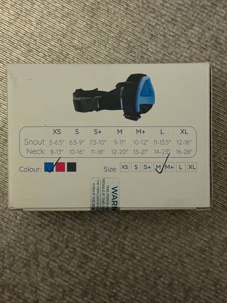 Good Boy Blue Gentle Dog Muzzle Guard Size Medium