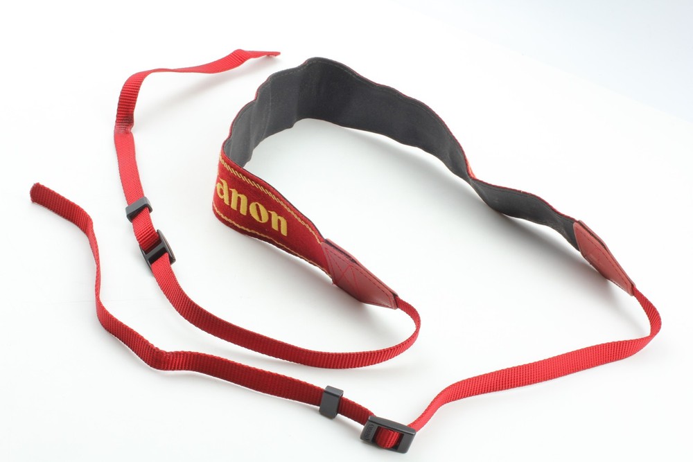 [Near MINT] Canon EOS Neck Strap Professional Version Red From JAPAN