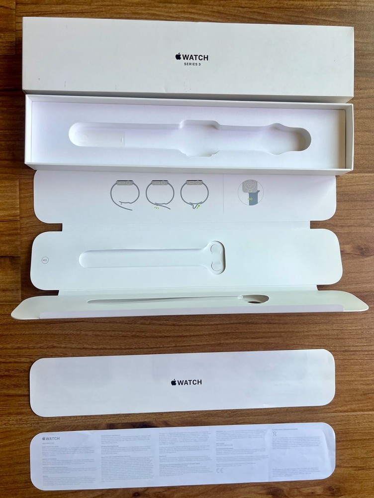 Apple Watch Series 3, 38mm - EMPTY BOX ONLY & INSERTS ONLY