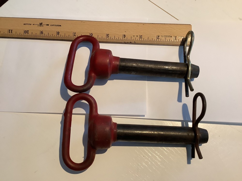 Implement Hitch Pin - Pair Rubber Handles