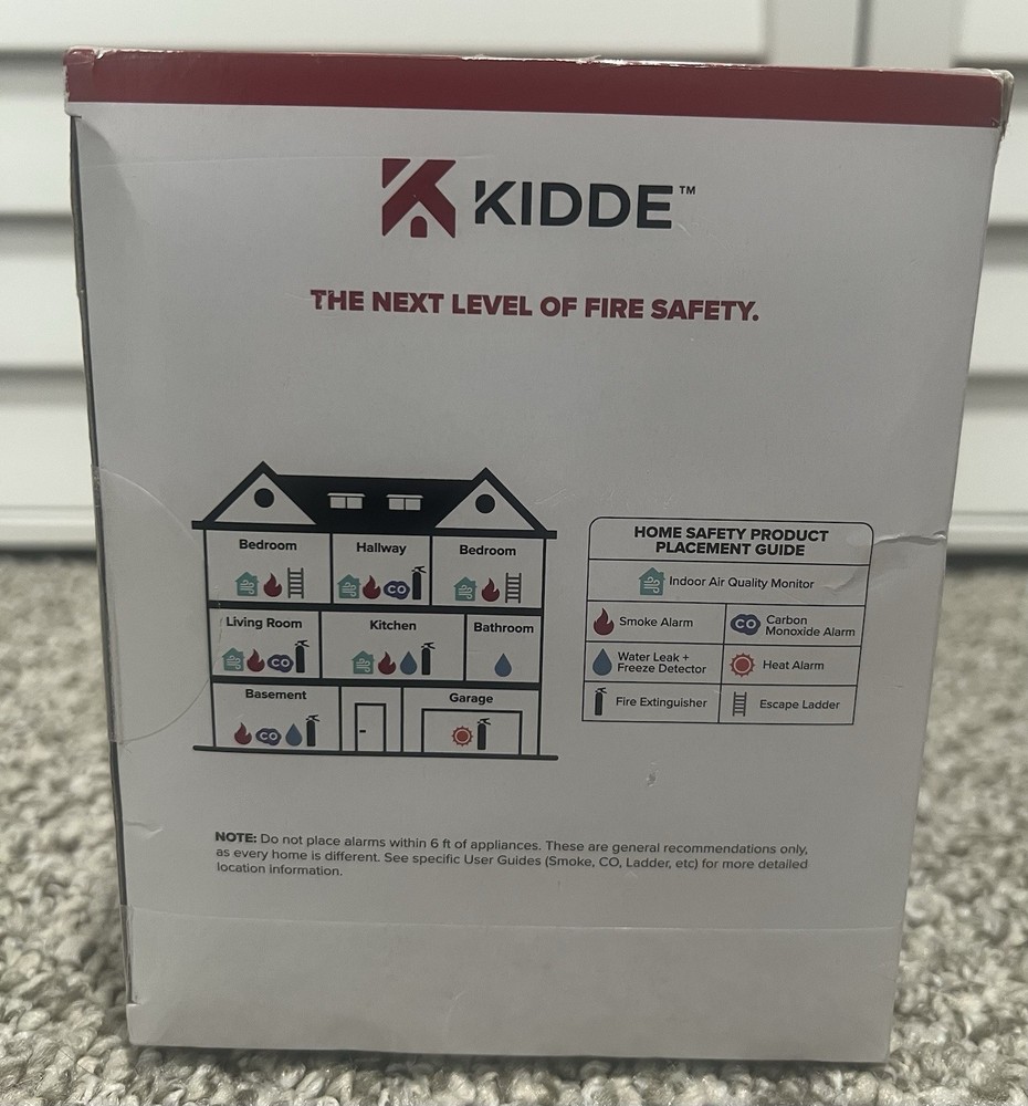 Kidde 20SDR Smoke Alarm 2 Pack Battery Powered AA Detect Fire Alarm Open Box