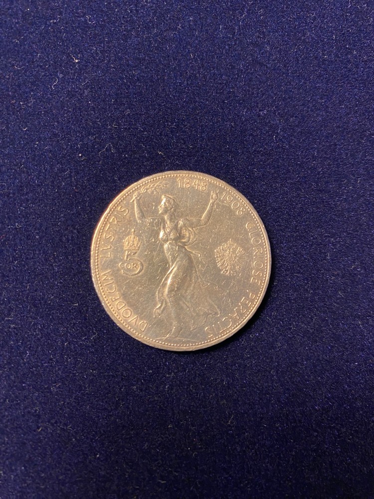 Franz Josef 5 Corona 1908 silver
