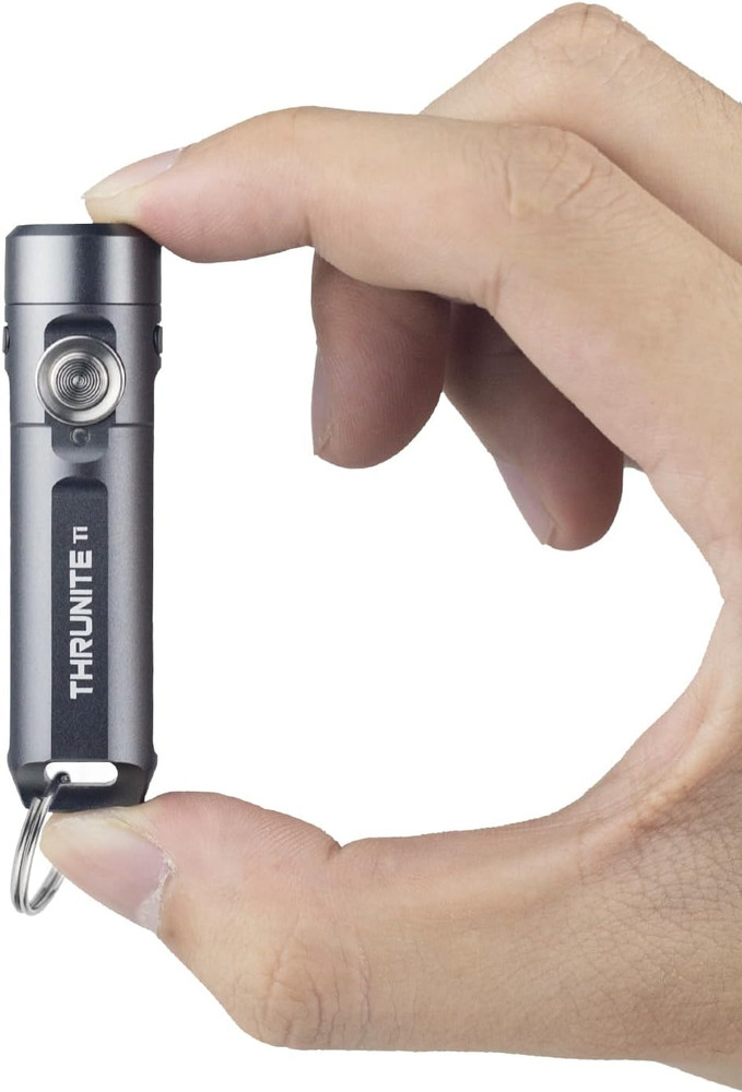 Ti Keychain Flashlight, Compact USB-C Rechargeable Battery Mini Flash Light, Bri