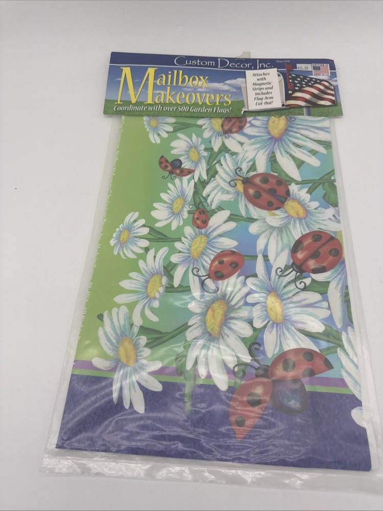Custom Decor Standard Mailbox Cover Ladybugs NIB