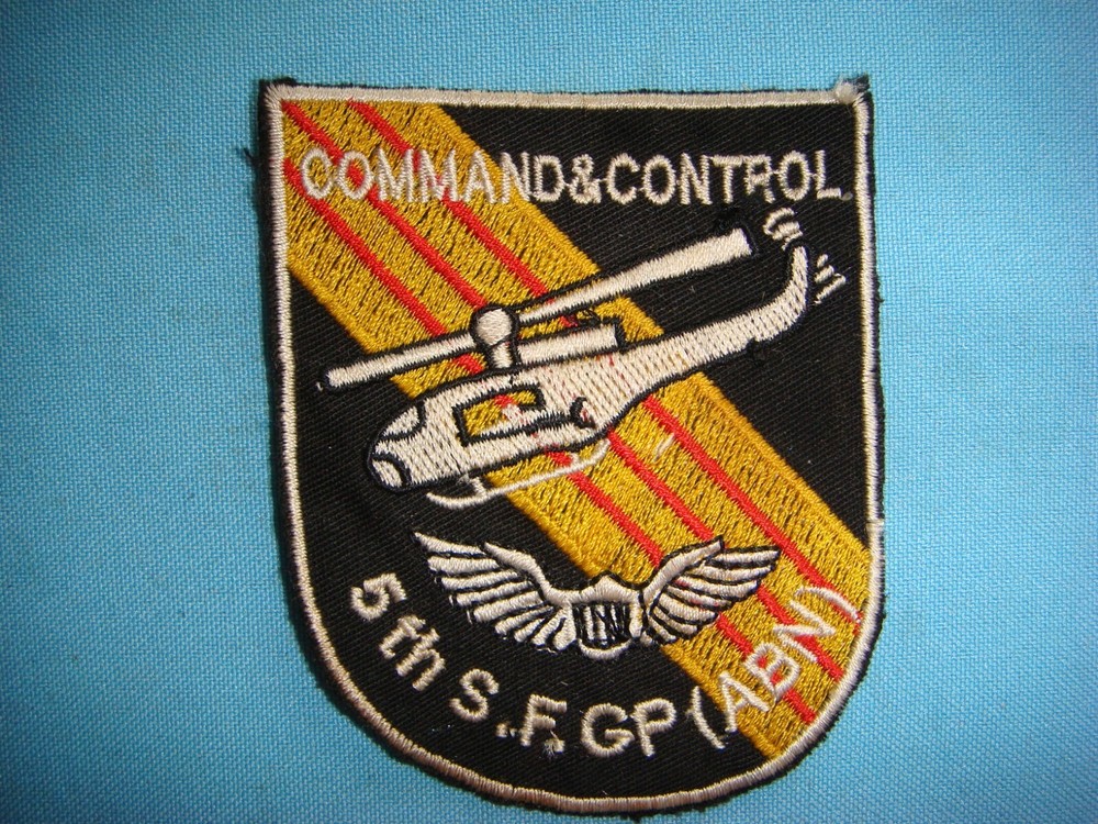 VIETNAM WAR PATCH, US 5th SF Grp ( ABN) COMMAND & CONTROL