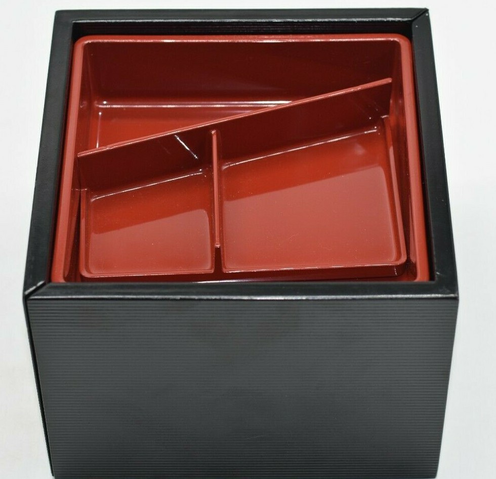 Lunch Bento Box Two Layer Laquer Ware VERY NICE BRAND FROM JAPAN