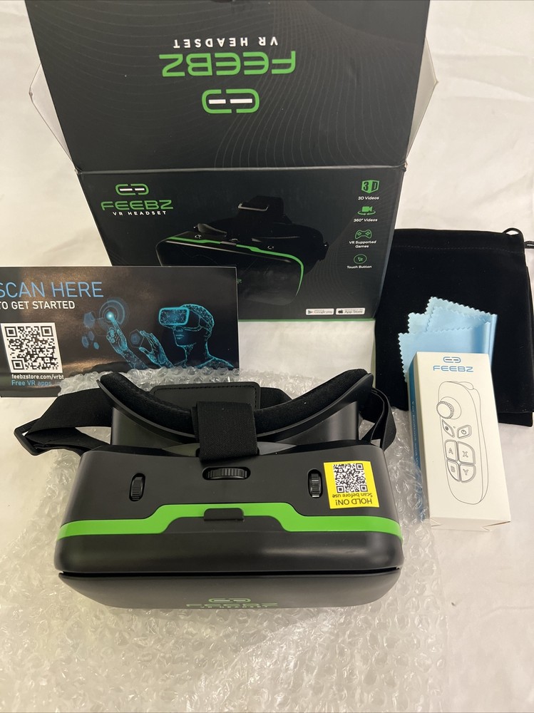 VR Headset for iPhone & Android - for | Includes BT Remote Controller + Built...