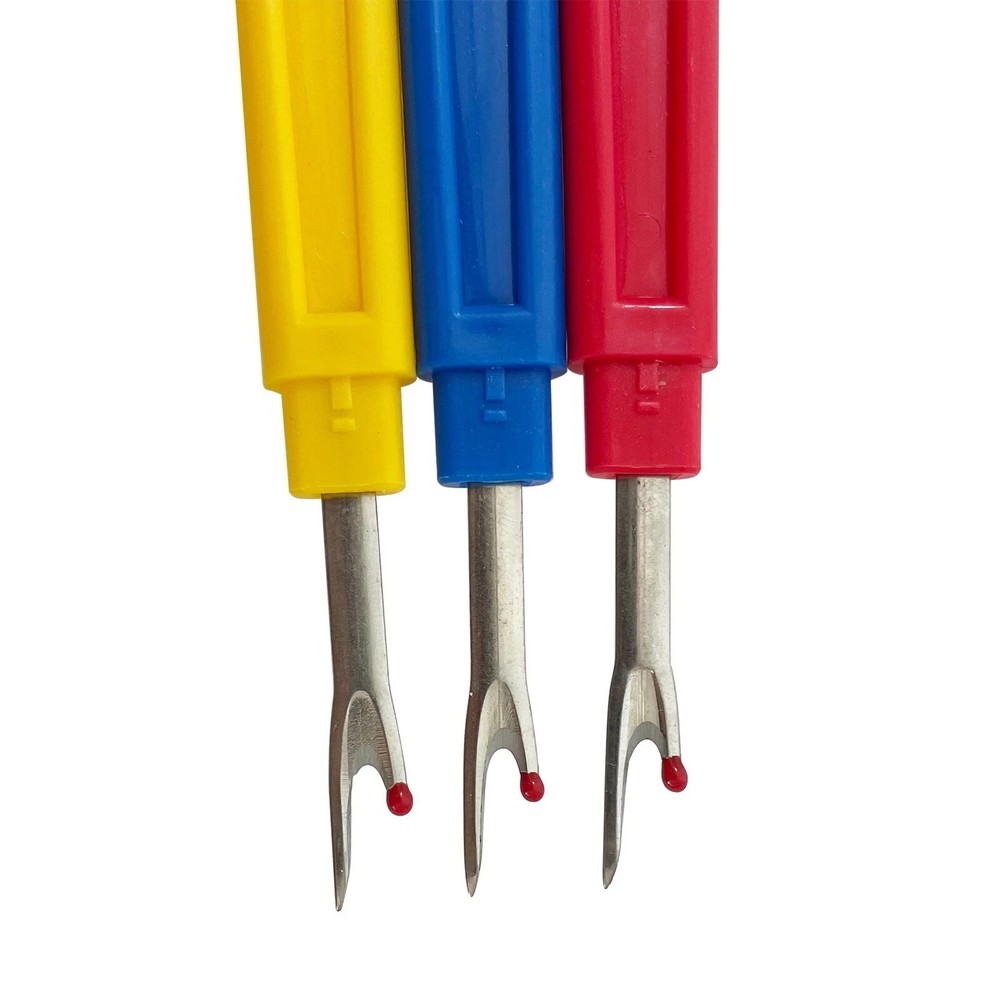 4pcs Handle Seam Rippers Thread Remover Tool Clothes Stitching Thread Unpicker.