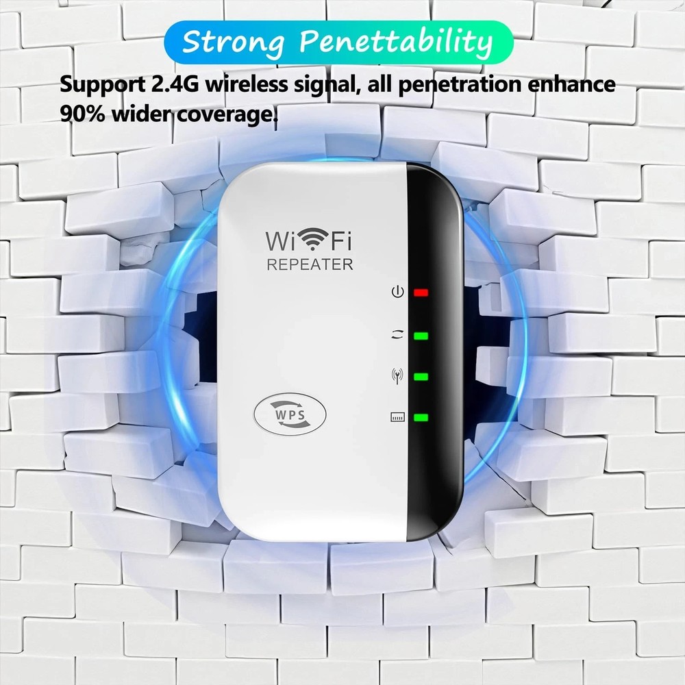 WiFi Extender for Home – Better Signal, Easy Plug‑In Setup, Boost Weak Spots