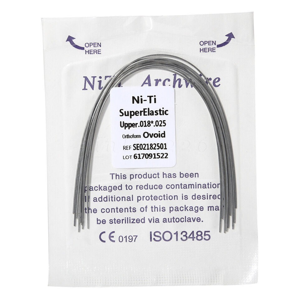 10 Pack Dental Orthodontic Super Elastic Niti Rectangular Arch Wires 18*25 Upper