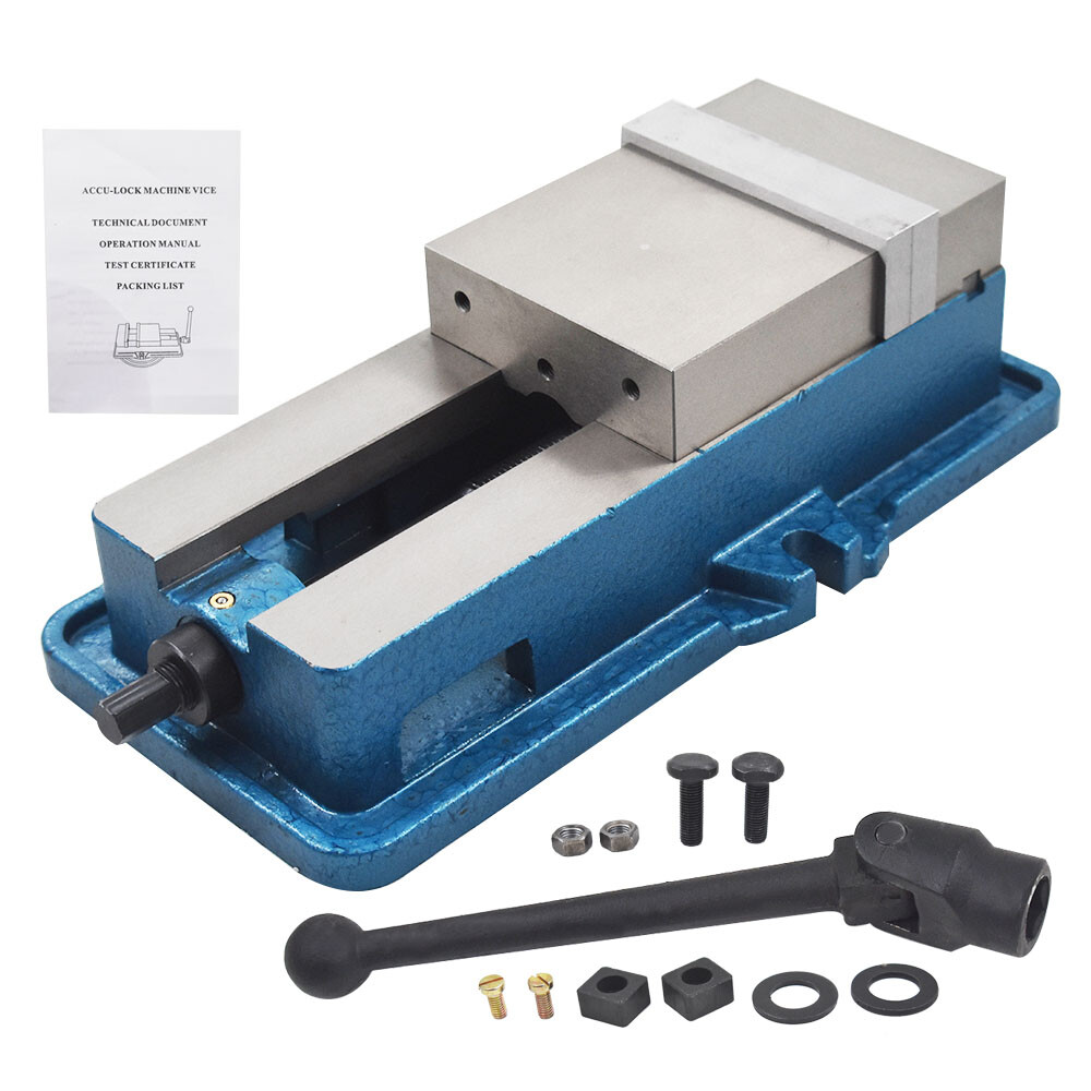 5" Lockdown CNC Milling Machine Bench Vise Clamping Vice Precision Without Base