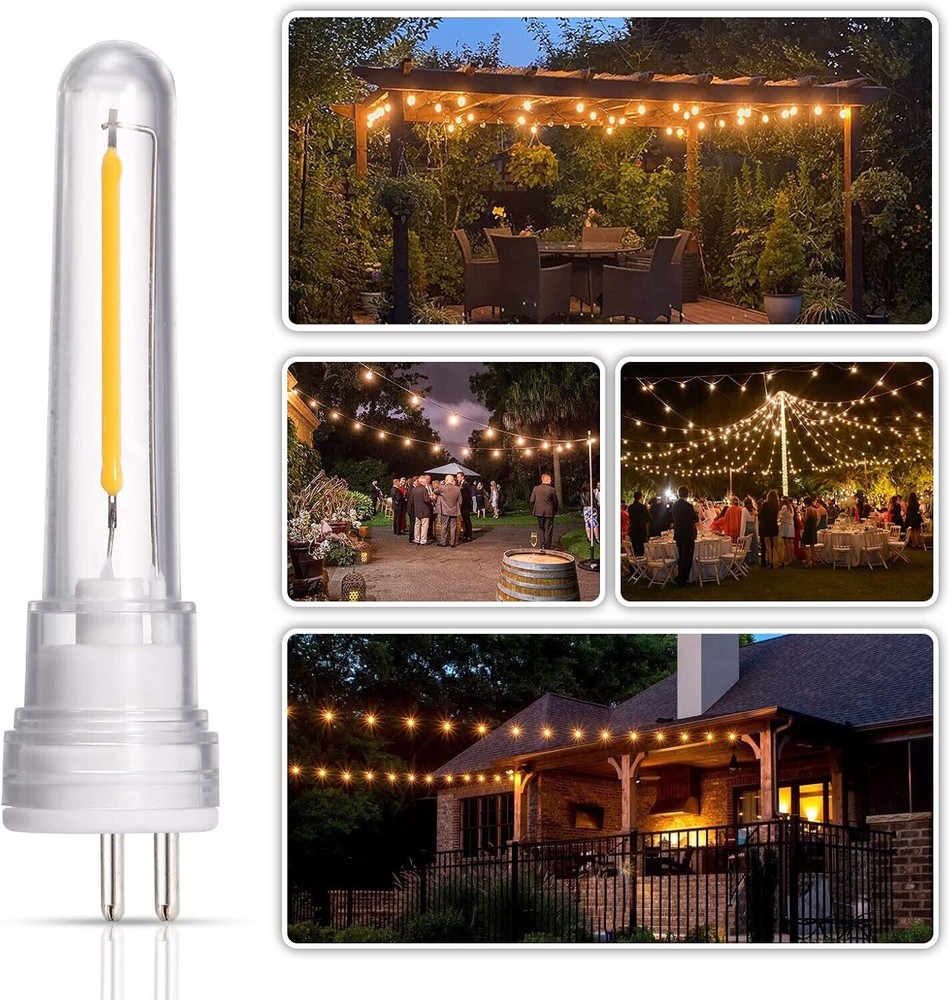 S14 Replacement LED Bulb 1.5W 6 Pack Replacement String Light Bulbs Waterproof