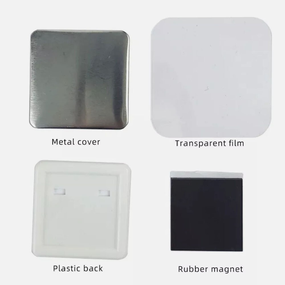 50*50mm 2*2inch Plastic Square Magnet Making Machine Kit