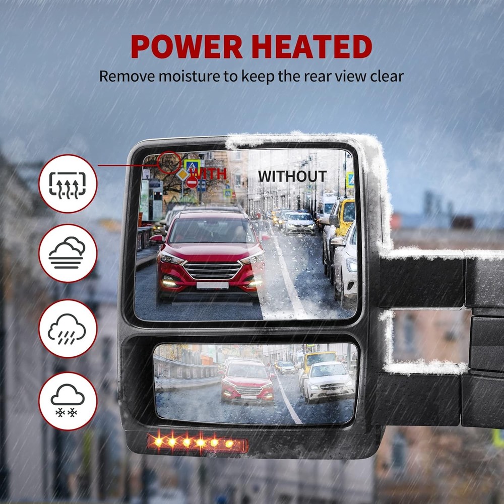 Power Fold Towing Mirrors for Ford F150