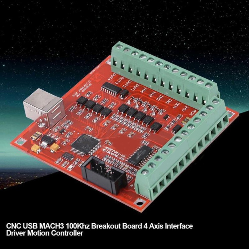 USB Controlled CNC Board Designed for Easy Integration with Stepper Motors
