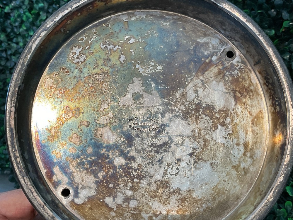 Silver Ice And Water Pitcher “Quadruple Plate”