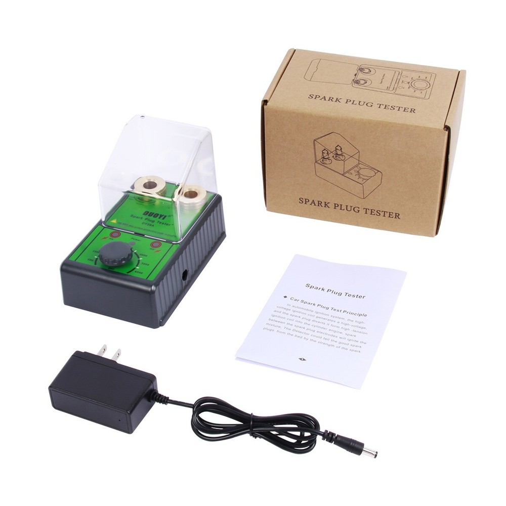 Spark Plug Tester Dual Hole Diagnostic Ignition Coil Tester Analyzer Upgraded