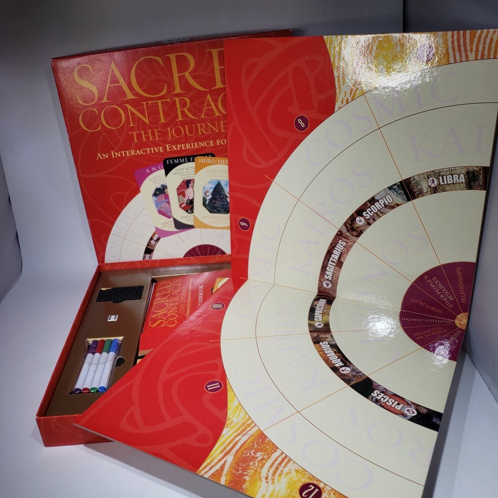 Sacred Contracts the Journey Interactive Tarot Cards Board Game Complete