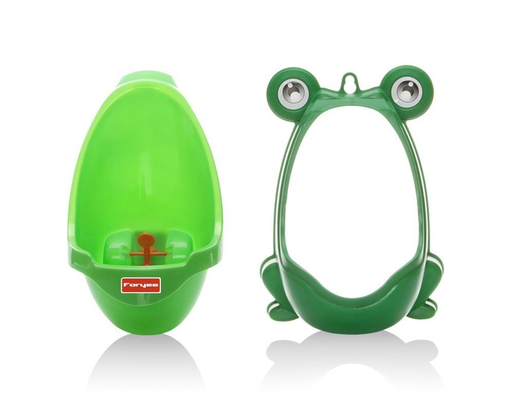 Funny Frog Potty Training Urinal for Boys - Suction Cup, Adjustable Height