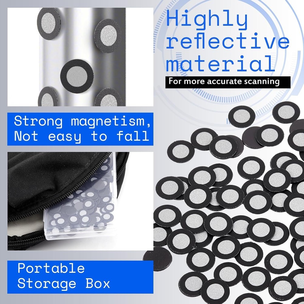 3D Magnetic Markers 300 Pcs for Scanner Positioning 6mm Inner 10mm Outer