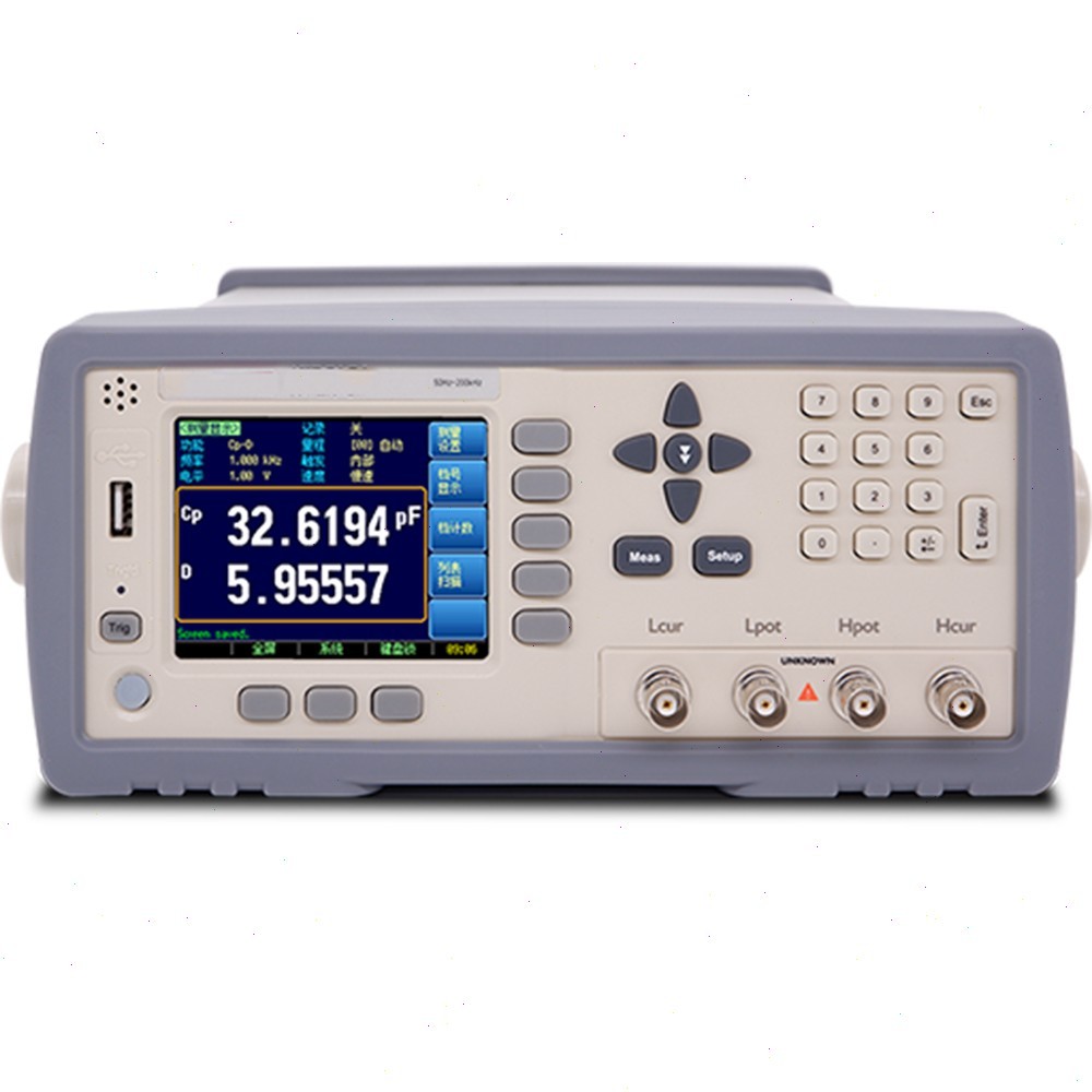 High Precision LCR Bridge Meter with Frequency 10Hz～200kHz (37 Frequency Points）