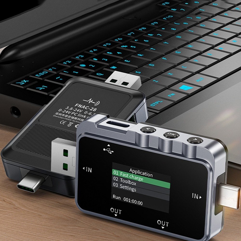 FNAC 28 USB Voltage Meter with Fast Charging Protocol Detection Features