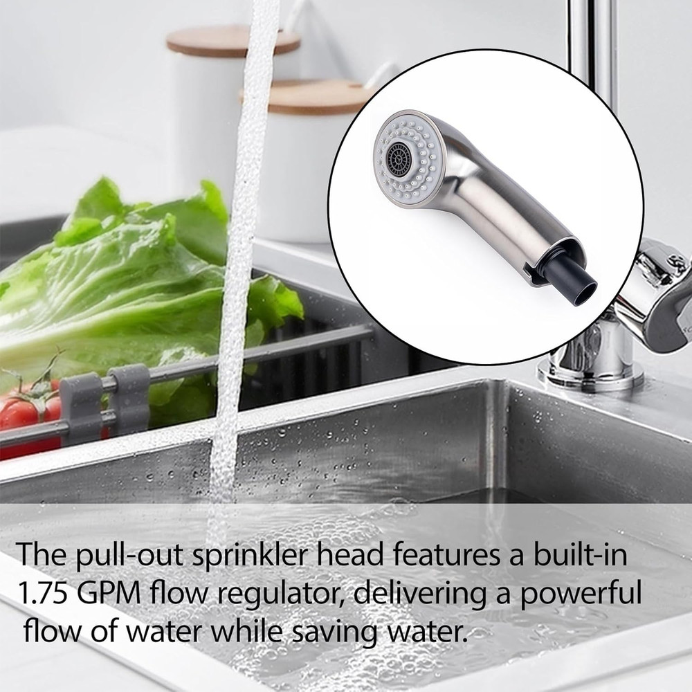 Grohe Compatible Pull-Out Spray Wand Replacement for Faucets - Part 46312SD0/462