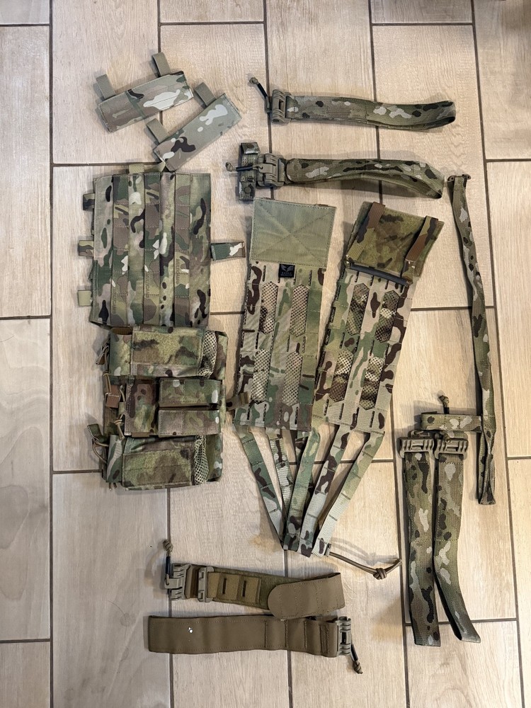 Eagle Industries Multicam Cummerbund + Front Plate Pouches + Shoulder Straps