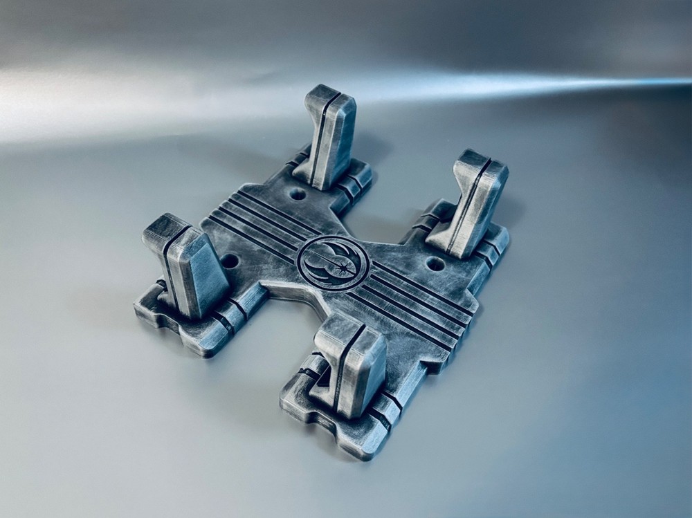 Double Lightsaber Wall Mount Display Stand - Galaxy's Edge - Savi's Workshop