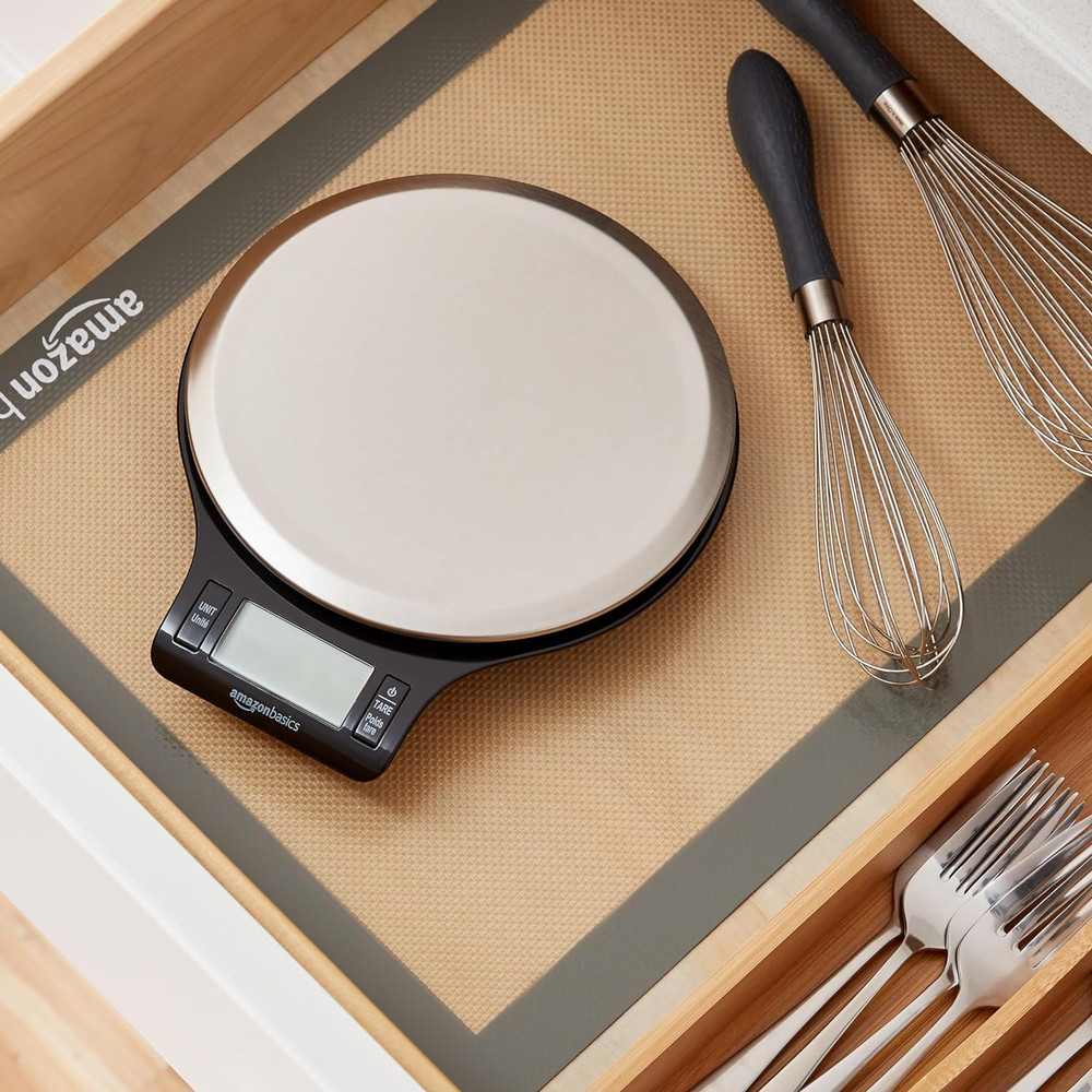 Digital Kitchen Scale with LCD Display, Tare Function, Multiple Units, Weighs up