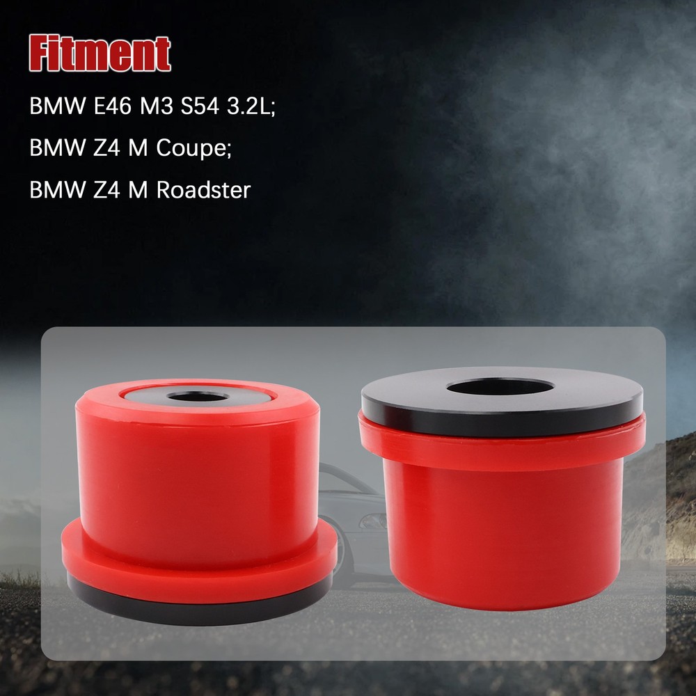 Pair Performance Polyurethane Rear Differential Mount Bushings for BMW E46 Z4 M3