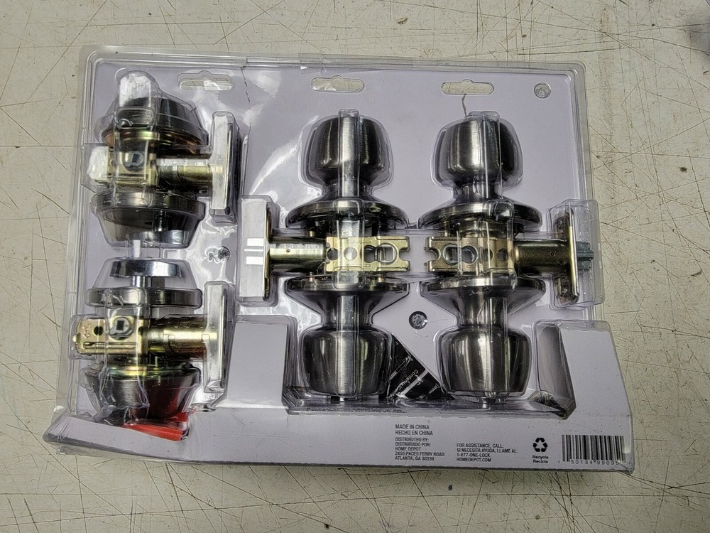 Defiant Brandywine Stainless Steel Single Cylinder Keyed Entry Project Pack