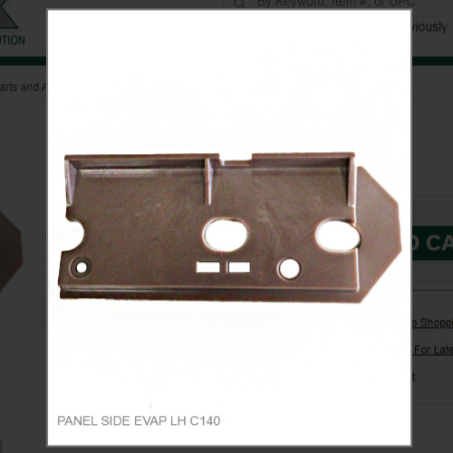 PANEL SIDE EVAP LH C140 #9051540-03
