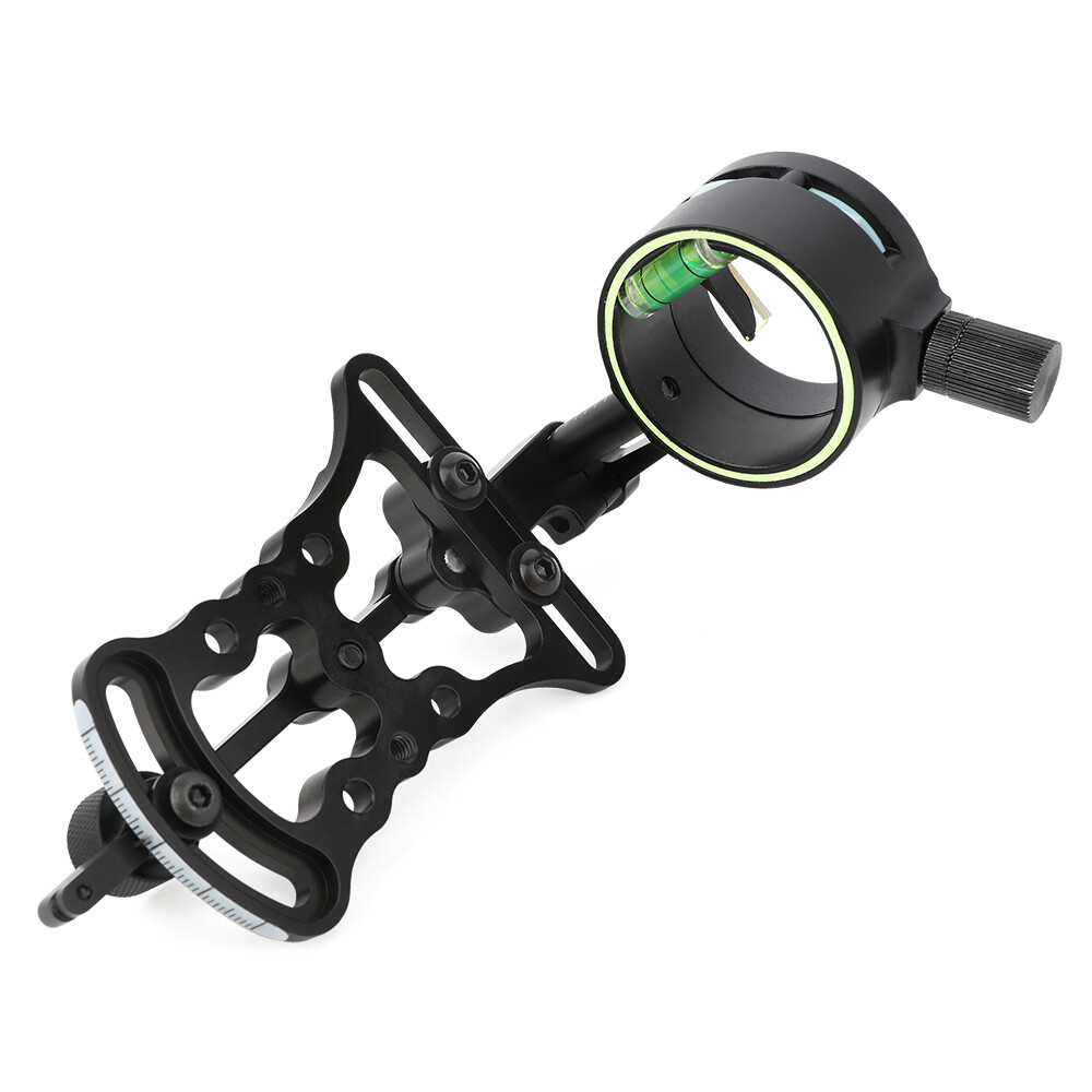 Single Pin Compound Bow Sight 1 Pin 0.019" Adjustable Archery Hunting Shooting