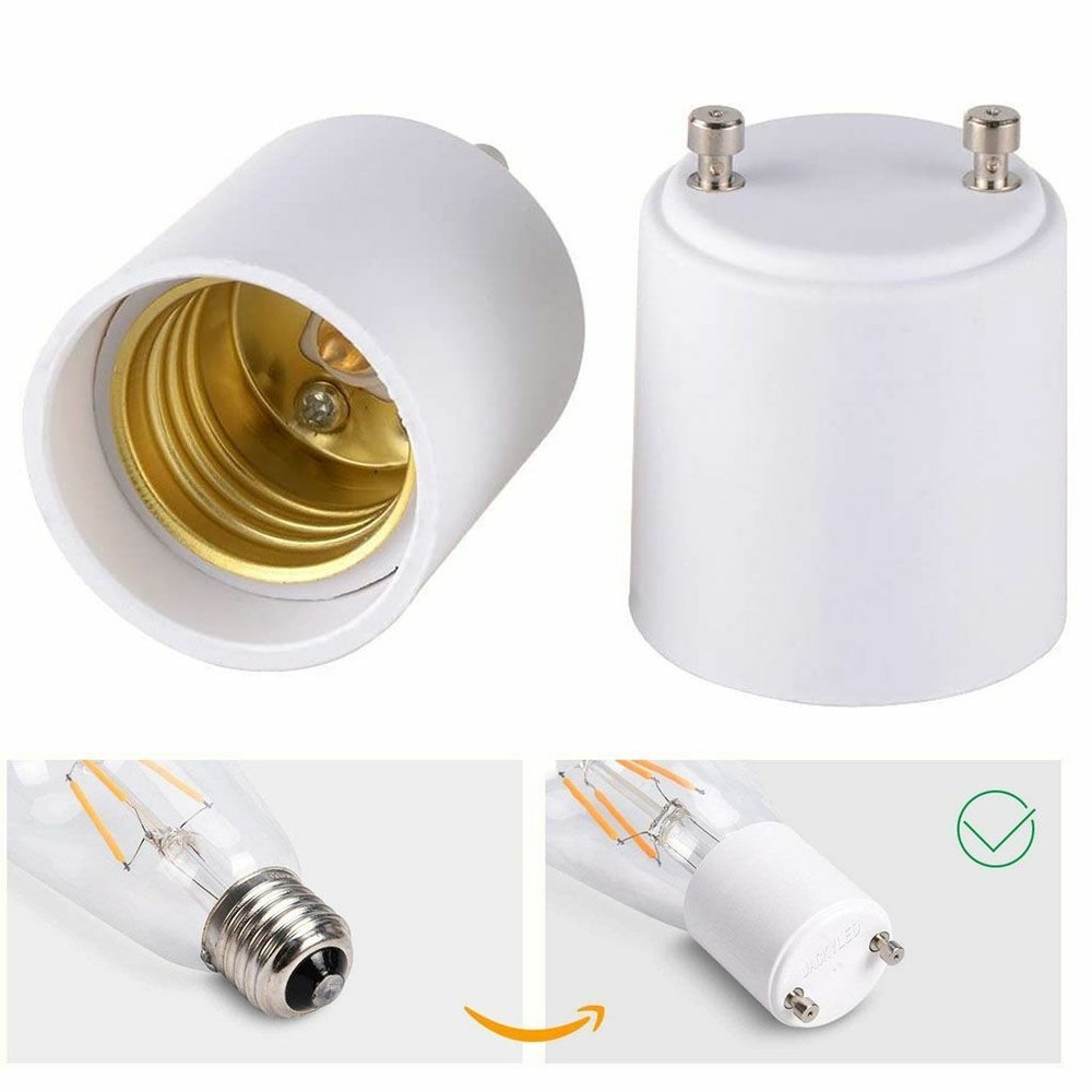 GU24 To E26 E27 Screw LED Light Lamp Bulb Base Adapter Socket Converter Adaptor