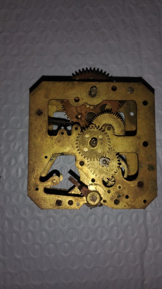 Not Marked Antique Clock Movement. Intraquit Amazing Clock Gears.
