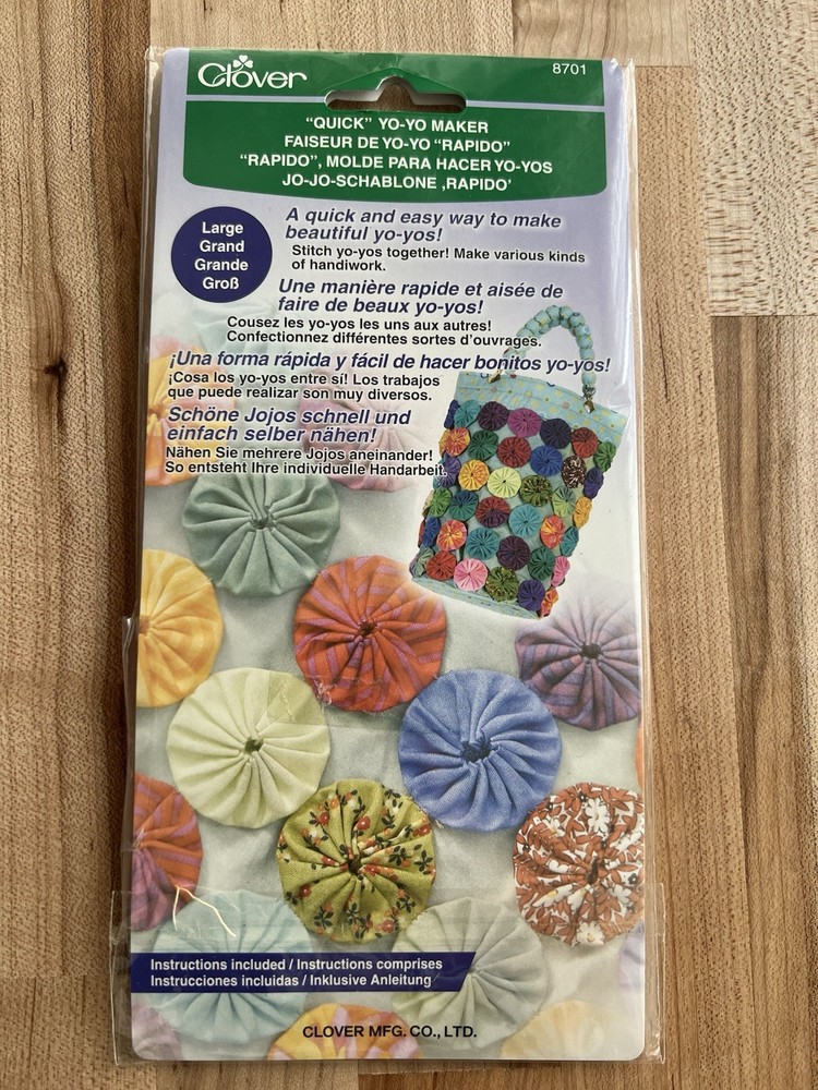 Clover Quick Yo-Yo Maker 8701- Large Size makes 1.75" Yo-Yo - New