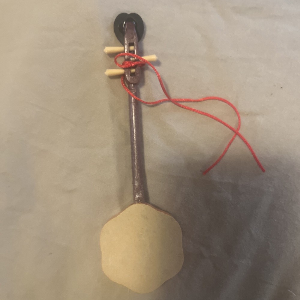 Vtg 4 Pc Miniature Chinese Classical Instrument Set