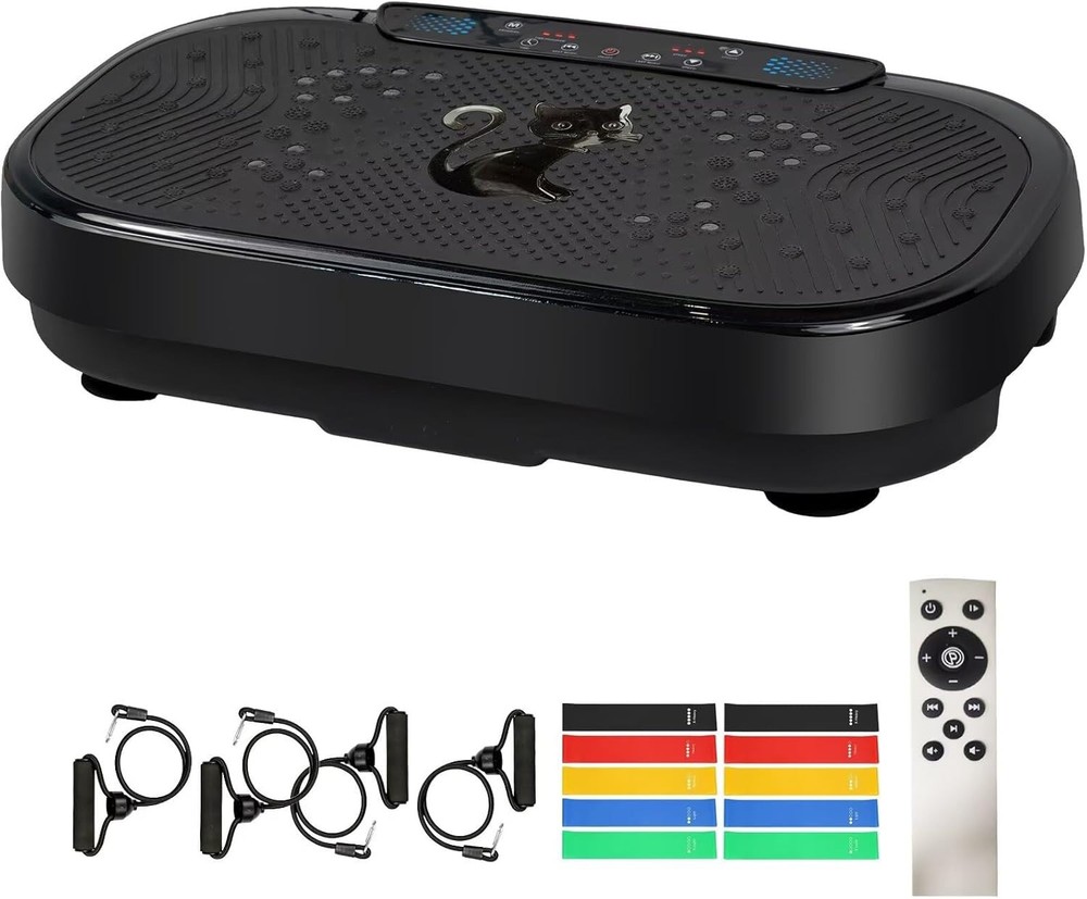 Vibration Plate Exercise Machine, 500 Lbs Capacity, with Bluetooth and LED Displ