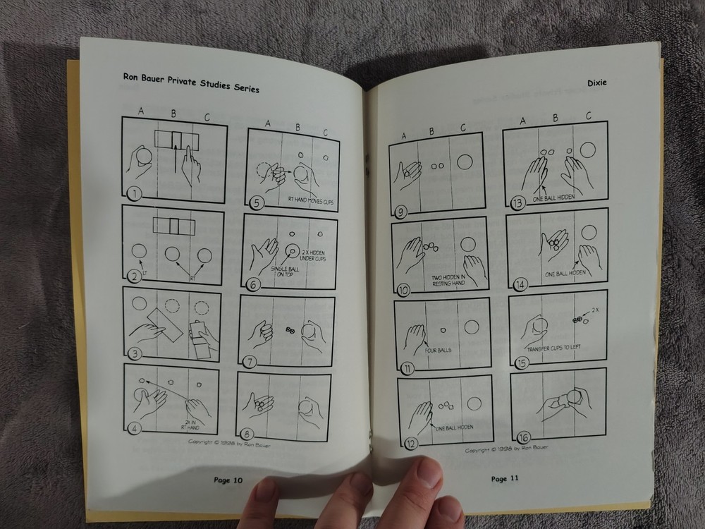 Ron Bauer Private Studies Number 7: Ron Bauer's Dixie - Magic Trick Booklet