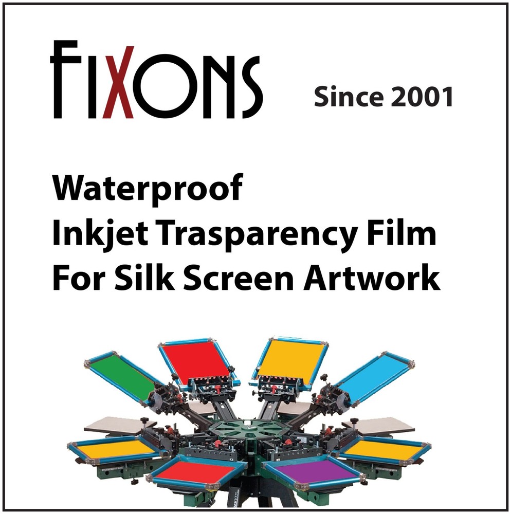 Waterproof Inkjet Transparency Film 13" x 19" - 100 Sheets
