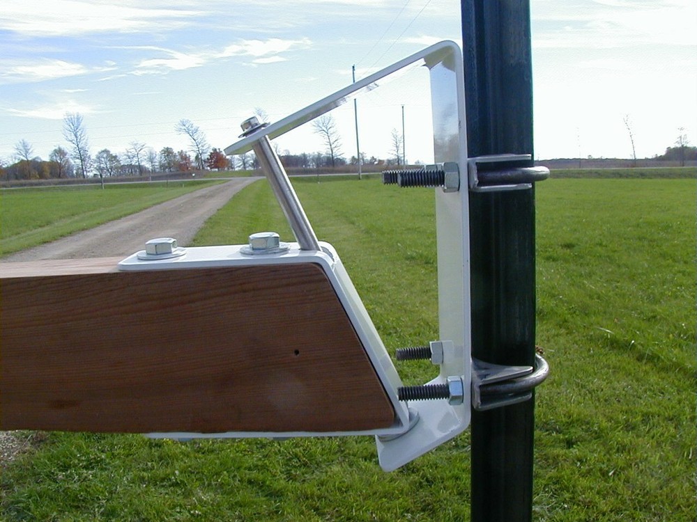 Swing Pivoting, moveable, gravity self centering mailbox hinge, pivots both ways