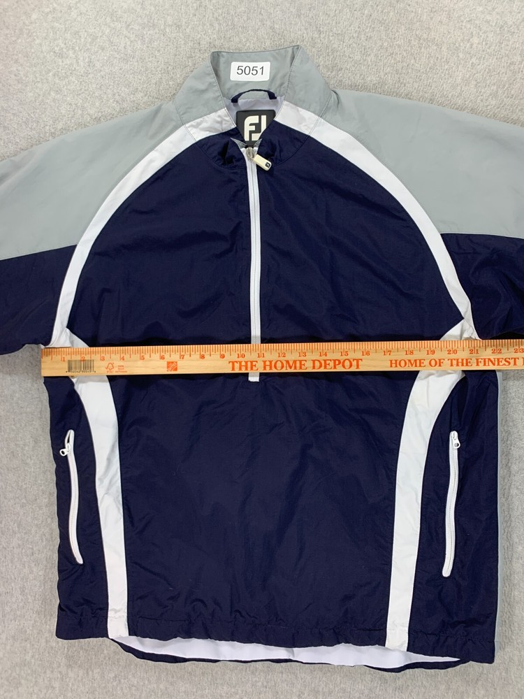 Footjoy1/2 Zip Pullover Golf Jacket (Men's Medium) Blue/Gray
