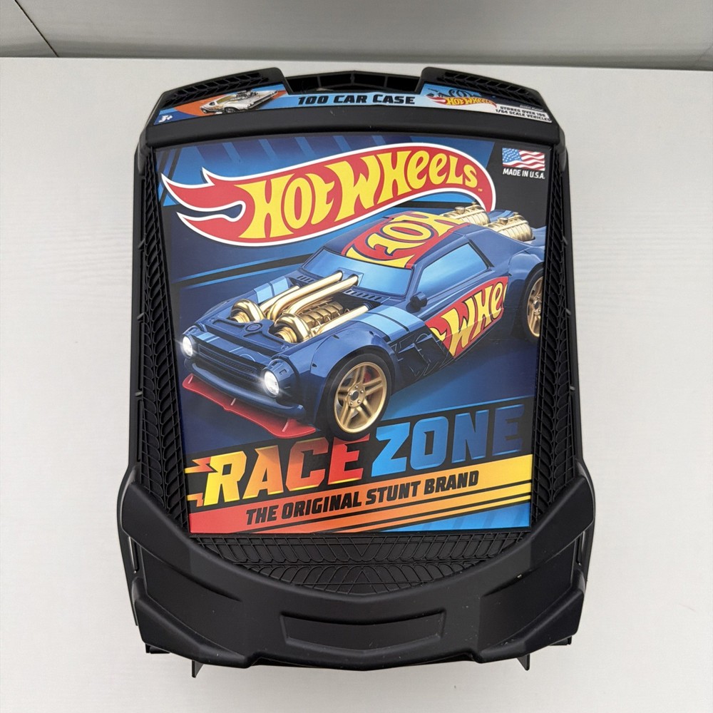 Hot Wheels 100-Car Rolling Storage Carrying Case - Missing 1 Key Lock
