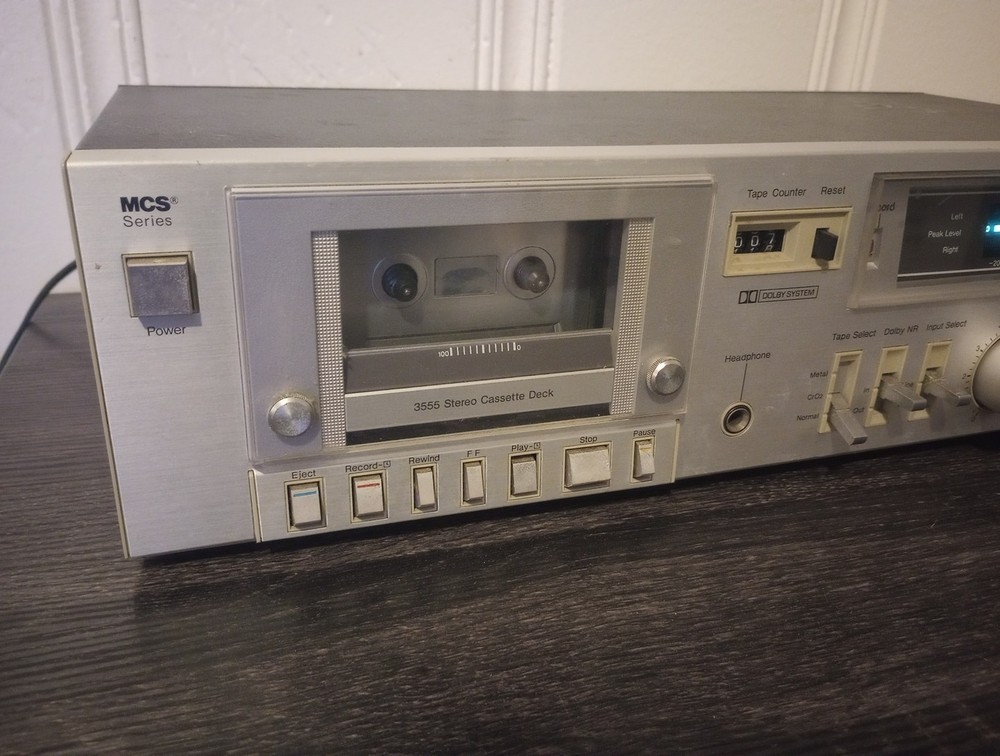 VTG Modular Component Systems MCS Series 683-3555 Stereo Cassette Deck Tested