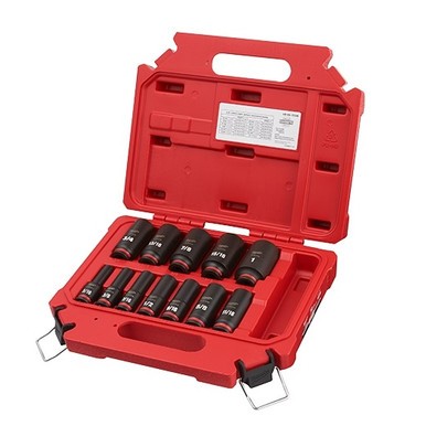12PC SHOCKWAVE Impact Duty 3/8" Drive SAE Deep 6 Point Socket Set