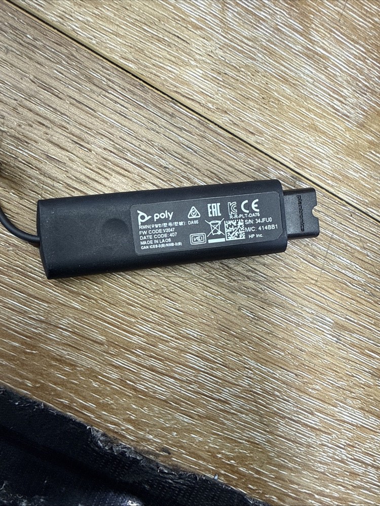 Plantronics Encore Pro HW520 Binaural Headset + Poly DA85-M USB Audio Processor