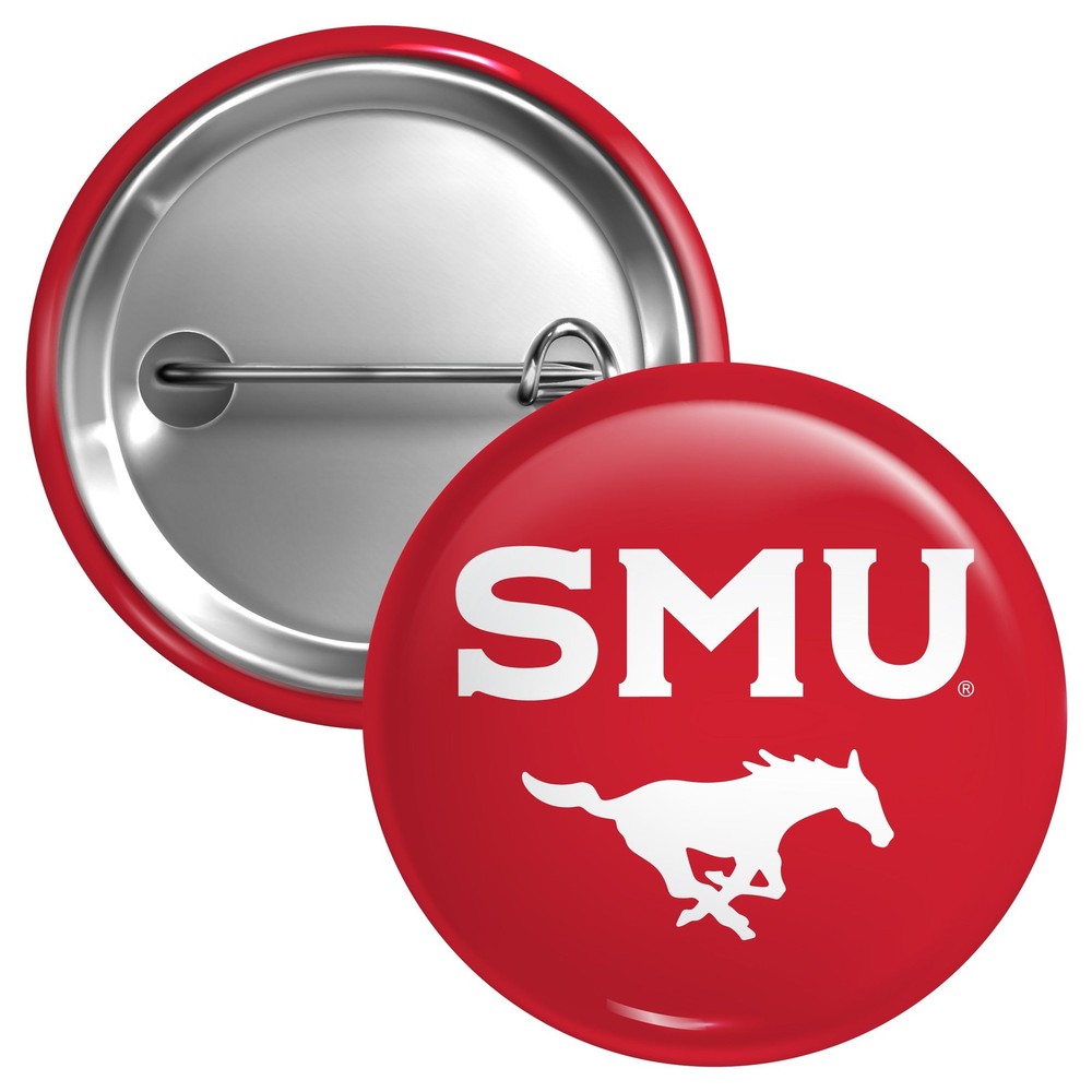 Southern Methodist University Button Pin - 3 Size Options